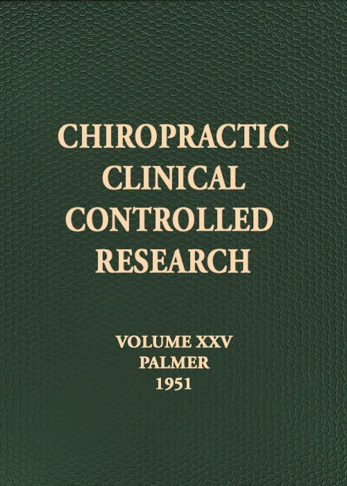 Chiropractic Clinical Controlled Research Vol. 25 (SKU 1003326532)