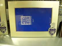 5X7 Pewter Frame With Crest