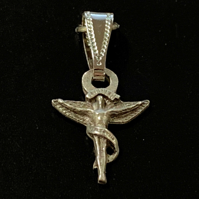 Pewter Caduceus Charm (Charm Only) (SKU 10223611176)