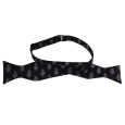 Jardine Wovpoly Untied Bowtie, All Over Crests