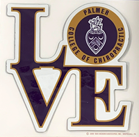 6" Palmer College Love Logo Decal