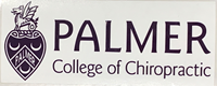 Sds White Rectangle Palmer College Of Chiropractic Text Vinyl Decal