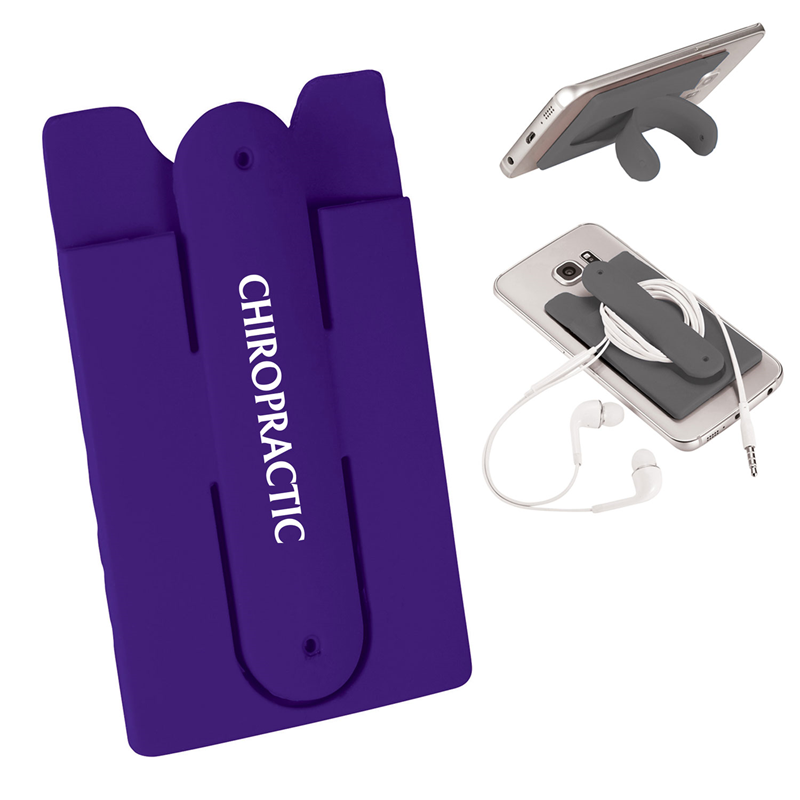 Chiropractic Health Silicone Phone Wallet W/Stand (SKU 10493953157)