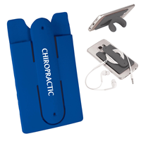 CHIROPRACTIC HEALTH SILICONE PHONE WALLET W/STAND
