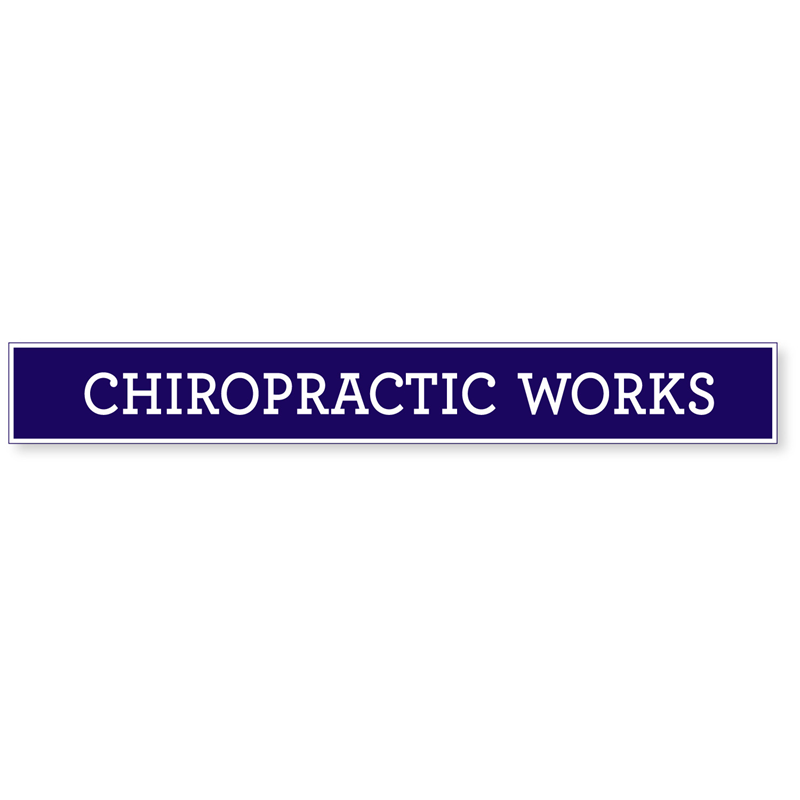 Chiropractic Works Vertical Felt Banner (SKU 10504550202)