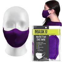 3-Ply Protective Cotton Face Masks, 2 Pk