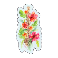 Sandy Spines Hibiscus Spine Sticker